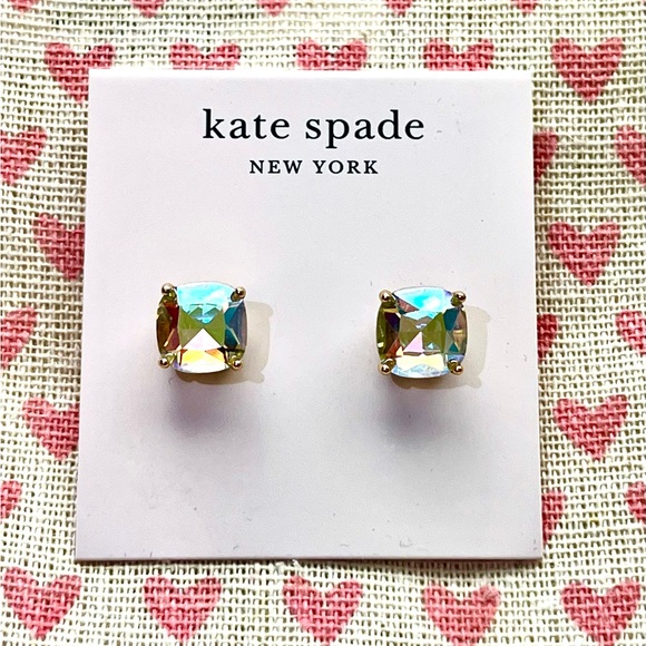 kate spade Jewelry - kate spade ♠️ Iridescent Square Earrings with Golden Setting